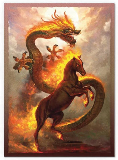 Dragon Shield Matte Dual Art - Fire Horse (100 Sleeves)