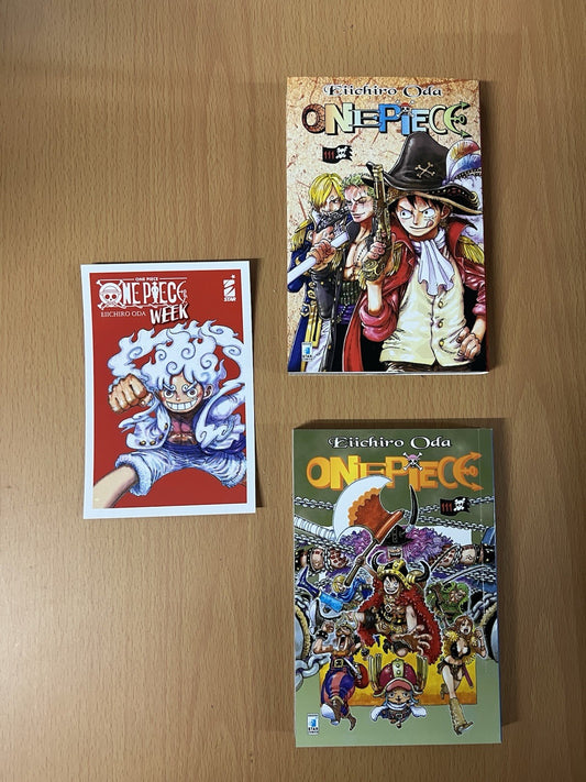 One Piece 111 Serie Blu + Variant Cover 111 con shikishi E Cartolina star comics