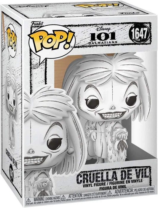 Figura - Disney: Funko Pop! - Sketched - Cruella De Vil (vinyl Figure 1647)