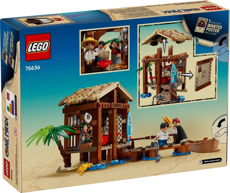 Lego One Piece 75636 La capanna del Villaggio Foosha con barca e minifigure
