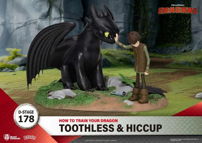 How To Train Your Dragon Toothless & Hiccup Beast Kingdom Diorama D-STAGE 178