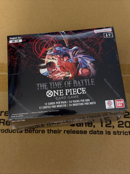 Booster box sigillato di One Piece Card Game OP16 The Time of Battle in lingua inglese da Toysverse TCG