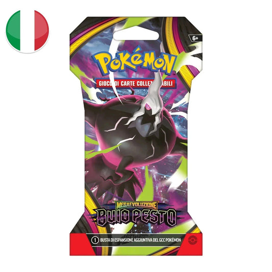 Toysverse TCG Pokemon Megaevoluzione Buio Pesto paper booster pack featuring Darkrai artwork in Italian