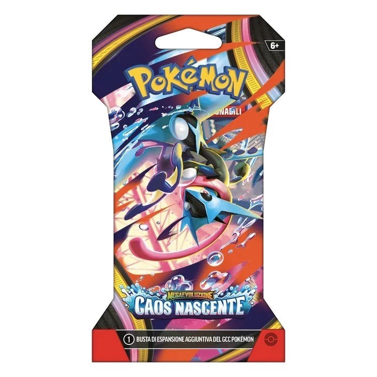 Toysverse TCG Pokémon TCG Megaevolution: Caos Nascente booster pack with 10 Italian cards.