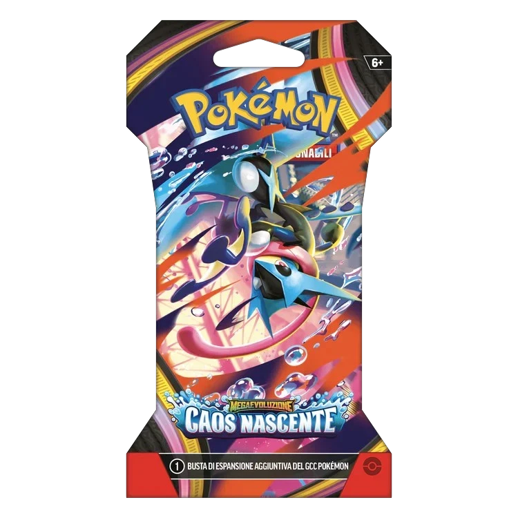 Toysverse TCG Pokémon TCG Megaevolution: Caos Nascente booster pack with 10 Italian cards.