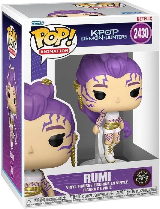 Toysverse TCG Funko Pop Animation KPOP Demon Hunters Rumi Chase Edition 2430 vinyl figure in original window box