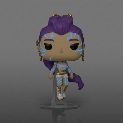 Toysverse TCG Funko Pop Animation Rumi Chase Edition figure with glowing blue markings and purple hair