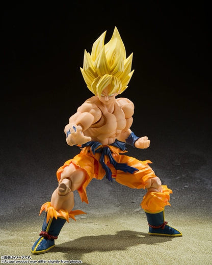 Toysverse TCG Dragon Ball Z SH Figuarts Super Saiyan Goku 14cm action figure in a dynamic battle pose