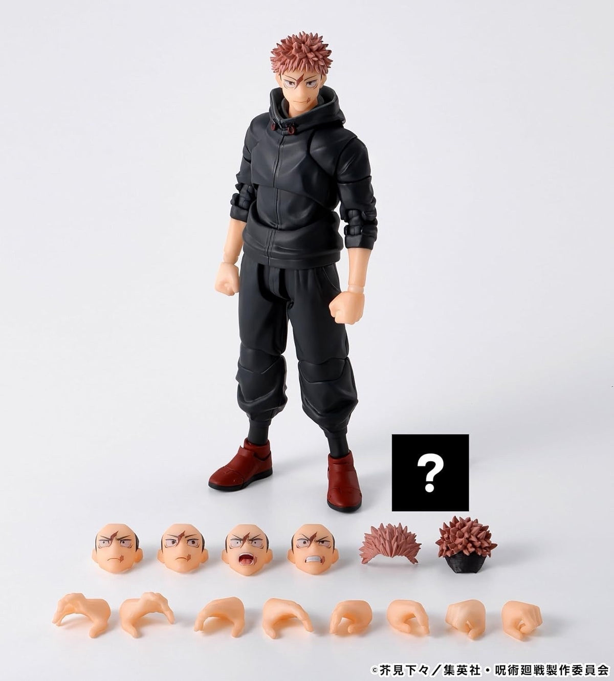 Toysverse TCG Bandai S.H. Figuarts Yuji Itadori action figure with interchangeable faces, hair, and hands